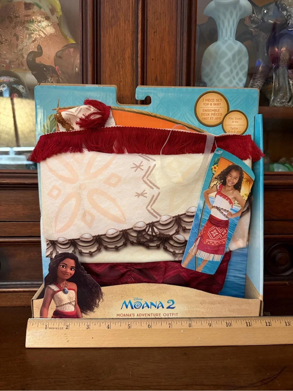 Disney Moana 2 Red and Cream Adventure Outfit